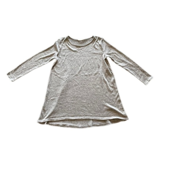 Reborn J Tunic Blouse Heather Grey Asymmetrical Hem Line Women’s Large - Picture 3 of 7